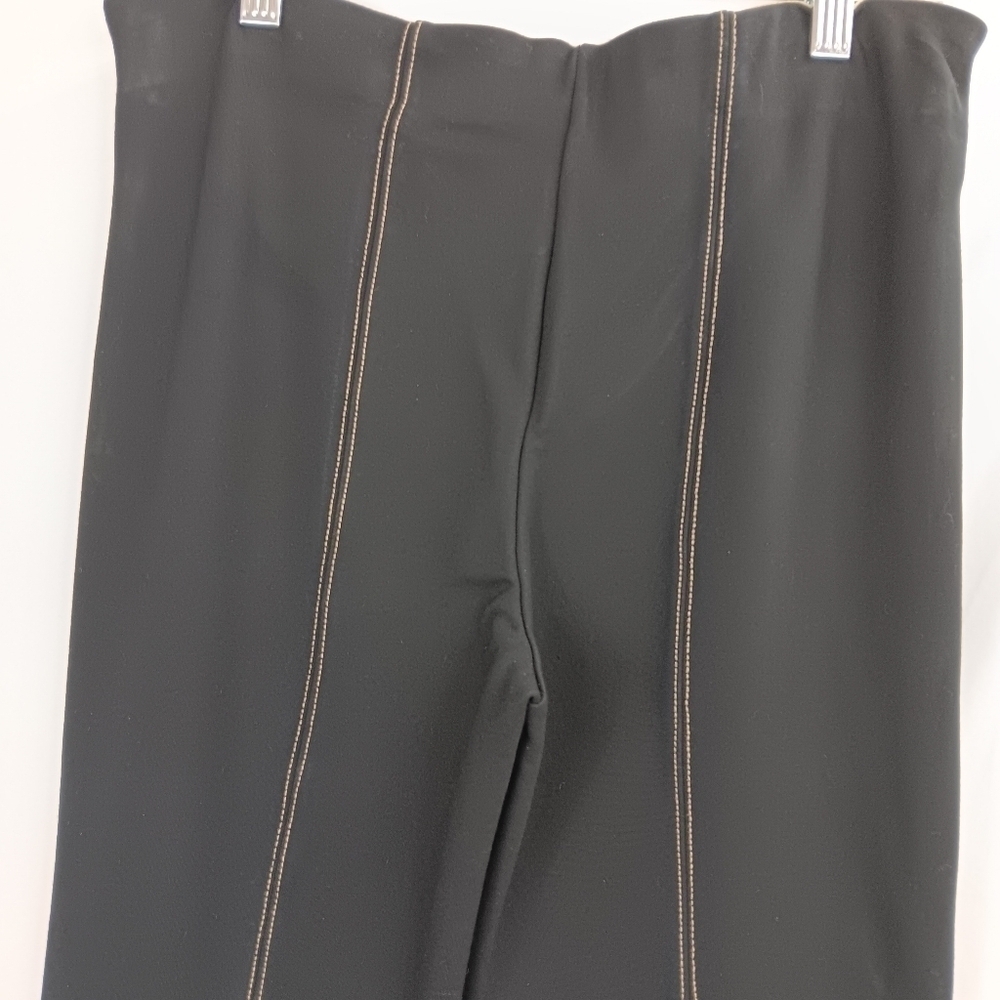 ANTHROPOLOGIE THE ESSENTIAL Crop Flare Black Pull-On Pant Small Stretch - Picture 6 of 7